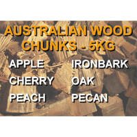 100% Australian Smoking Wood Chunks - 5Kg by Flaming Coals