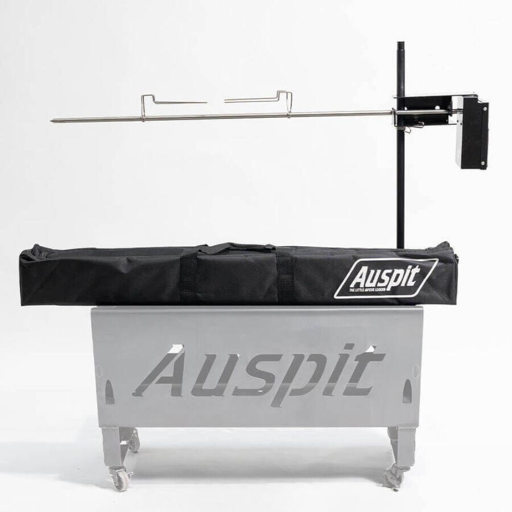 Auspit Compact Portable Camping Spit Rotisserie Package - Original