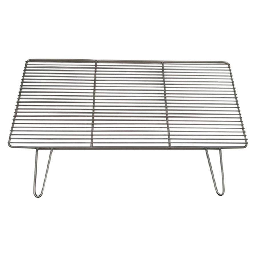 Charcoal BBQ Grill with Handles- Stainless Steel