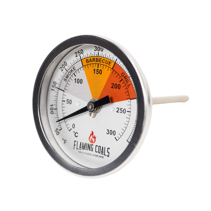 Recalibratable BBQ Smoker Thermometer Gauge - Small by Flaming Coals
