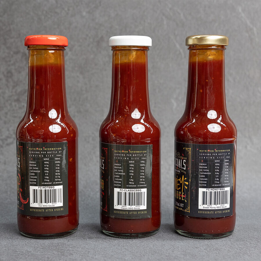 Flaming Coals BBQ Sauce 3 Pack Combo