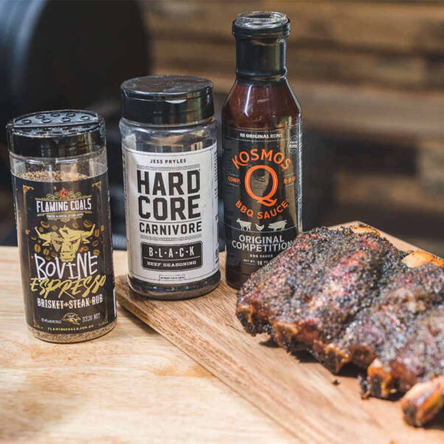 Beef Ribs Rub and Sauce Combo Pack