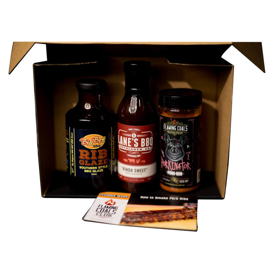Pork Ribs Rub and Sauce Pack Combo Pack