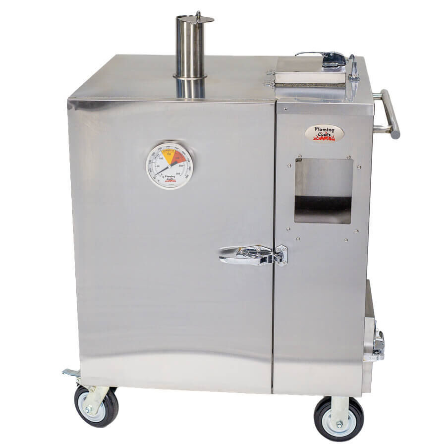 Gravity Feed Smoker - Flaming Coals