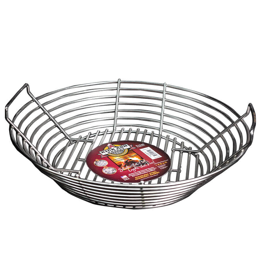 Kick Ash Basket for the Kamado Joe Big Joe in Stainless Steel