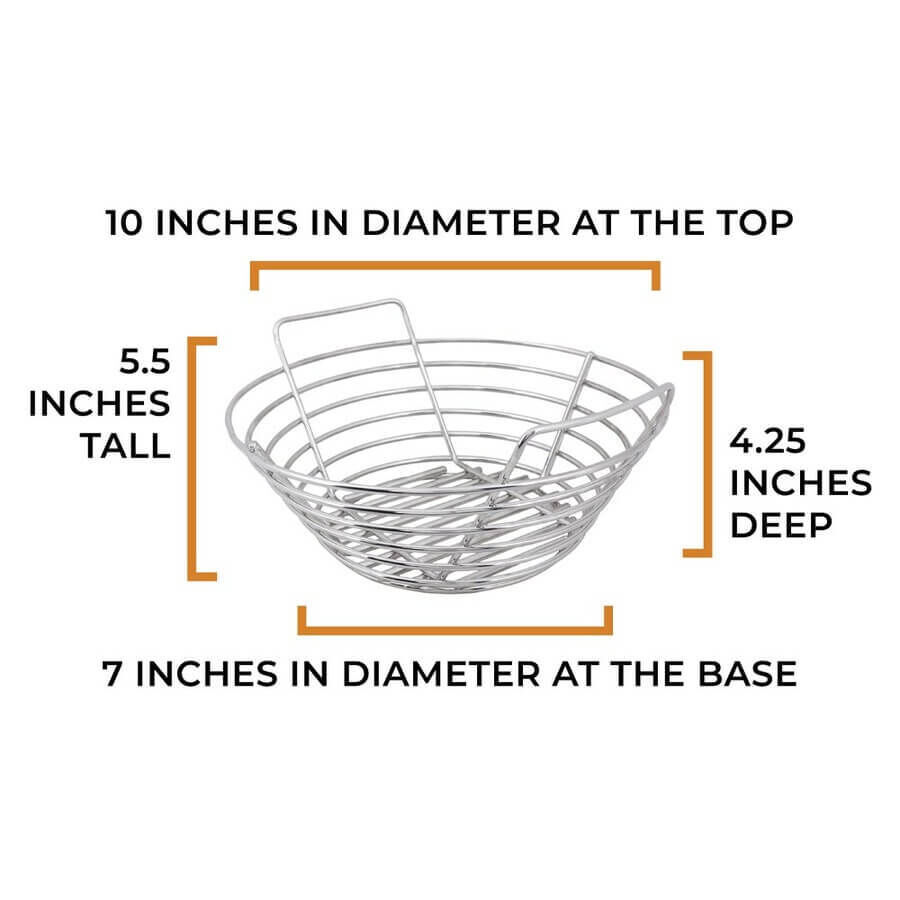 Kick Ash Basket for the Small Big Green Egg in Stainless Steel