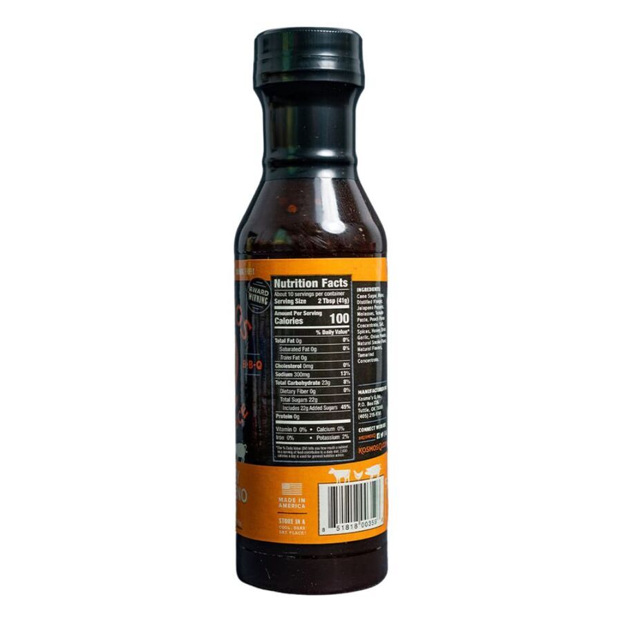 Kosmos Q Honey Jalapeno BBQ Sauce