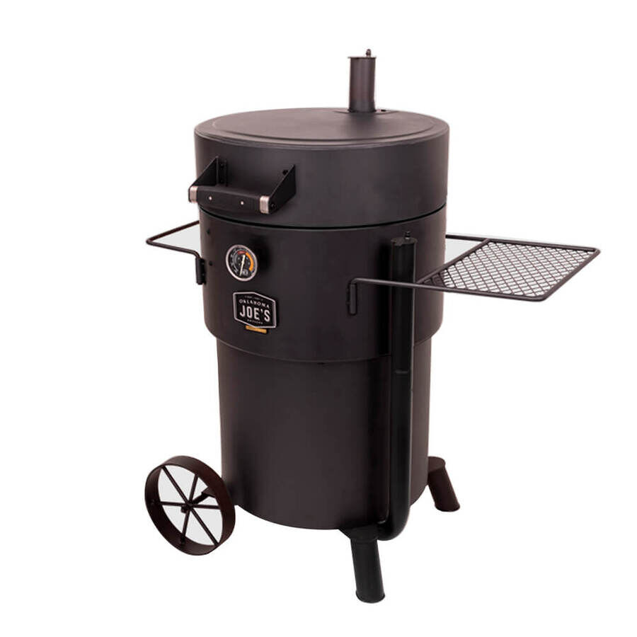 Bronco Pro Drum Smoker - XL Large - BLACK | Oklahoma Joe