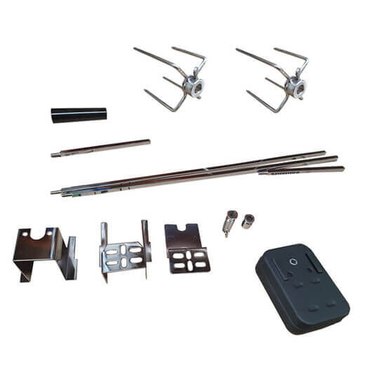 Spit Rotisserie Kit 3v Battery Operated Motor | Outdoor Magic