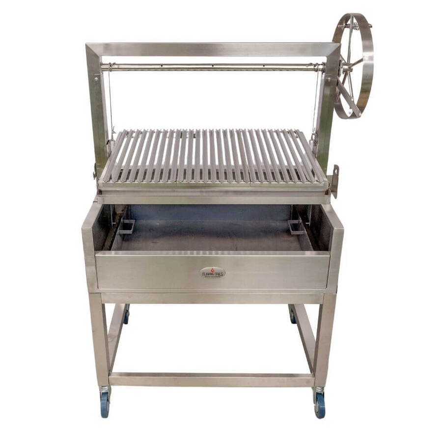 Flaming Coals Stainless Steel Parrilla Grill 610 x 550 