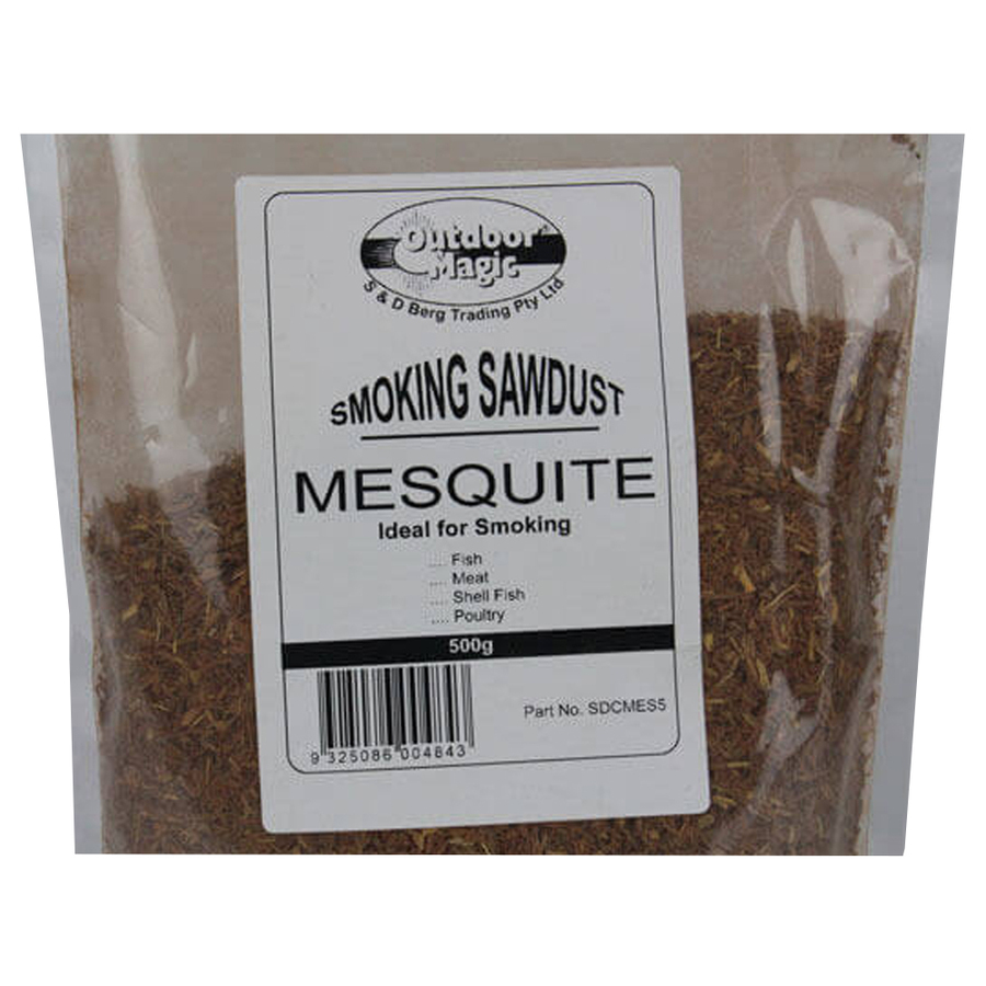 Mesquite Smoking Sawdust 500g Flaming Coals