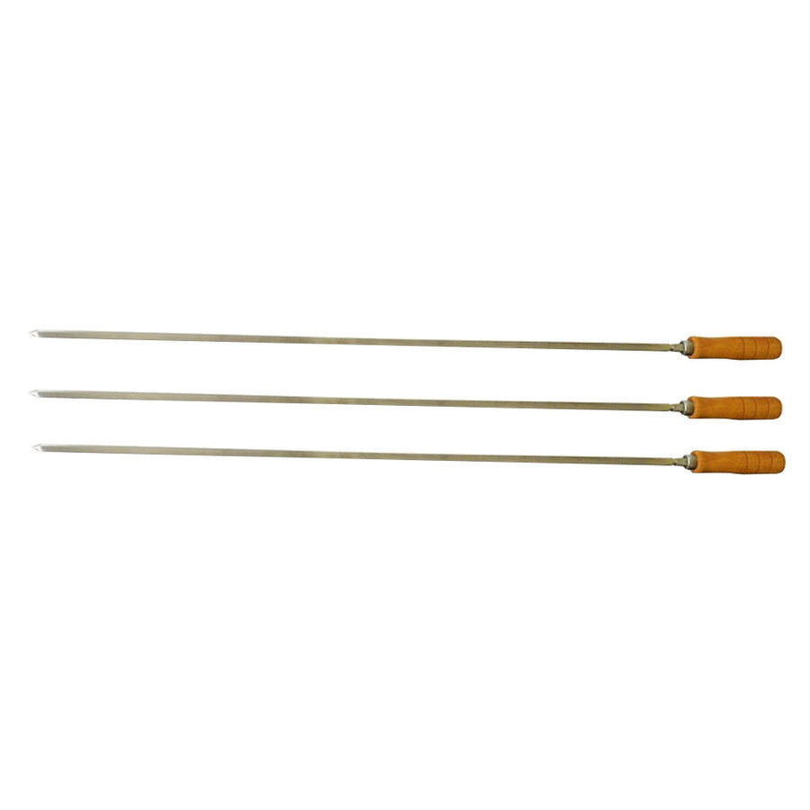 Cyprus Spit Roast Skewer- 10mm x 750mm- 3x - Flaming Coals