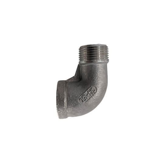 Tempmaster Right Angle Adapter | 3/4"M BSP- 3/4"F BSP Stainless Steel | Flaming Coals