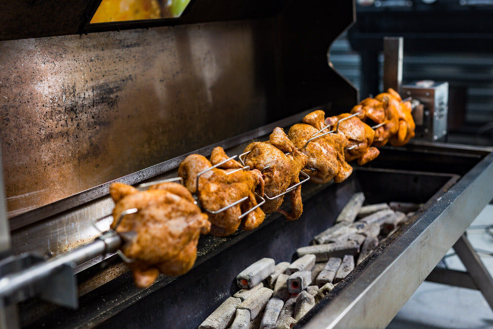Charcoal spit bbq hotsell