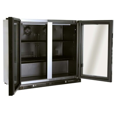 2 Door Premium Glass Door Bar Fridge - 187L | Gasmate hover