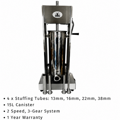 15L Manual Sausage Stuffer | Carnivore Collective hover