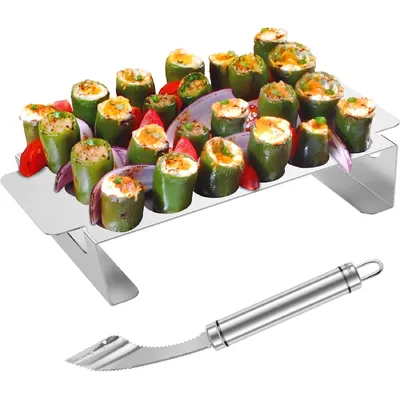 Jalapeno Poppers Rack with Corer Tool hover