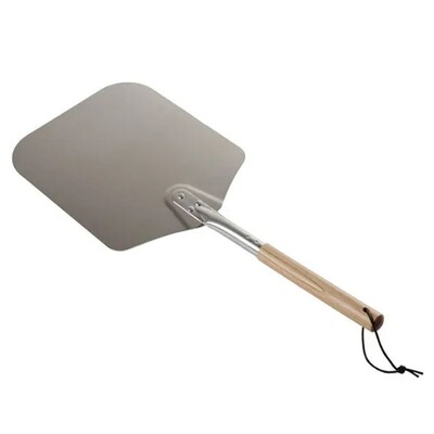 Aluminium Pizza Peel 66cm with Wooden Handle | Flaming Coals hover