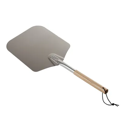 Aluminium Pizza Peel 66cm with Wooden Handle | Flaming Coals hover