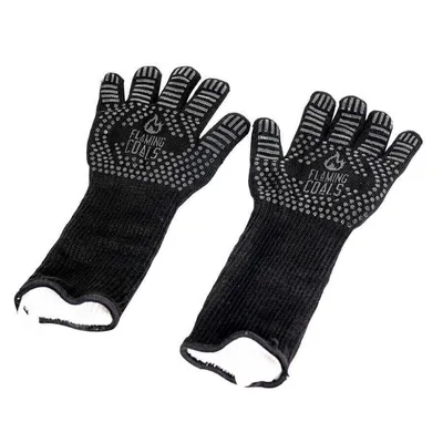 Heat Resistant Gloves | Long Sleeve BBQ Gloves hover