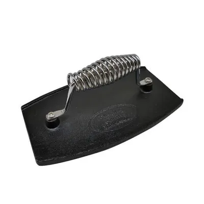 Cast Iron Burger Grill Press - Flaming Coals hover