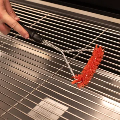 Flaming Coals BBQ Stainless Steel Grill Brush Nylon Bristles hover