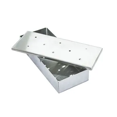 Stainless Steel Wood Chip | Pellet Smoker Box - Flaming Coals hover