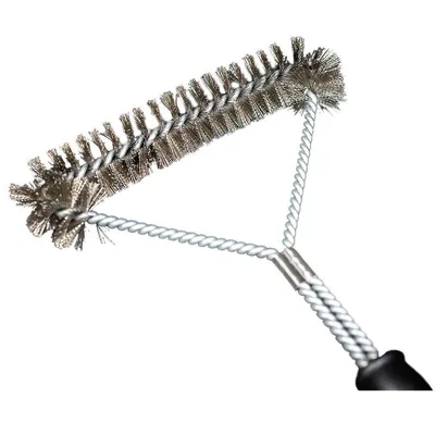 Flaming Coals Wire BBQ Grill Brush | Round Head Metal Bristles hover