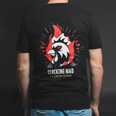 Flaming Coals T-shirt- Chicken hover