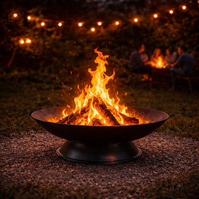Round Outdoor Fire Pit - 72cm | Flaming Coals hover