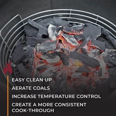 Kick Ash Basket for 57cm Weber Kettle hover