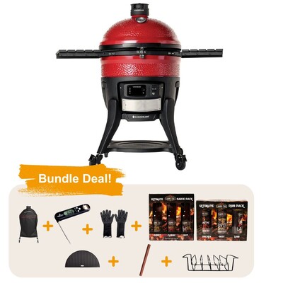Kamado Joe Big Joe Konnected - Digital Charcoal Grill and Smoker  - Bundle hover