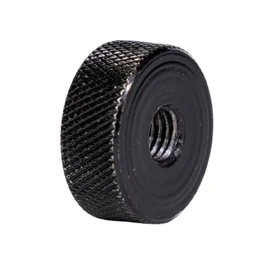 Knurled Round Nut – Black (M8) Doughnut hover