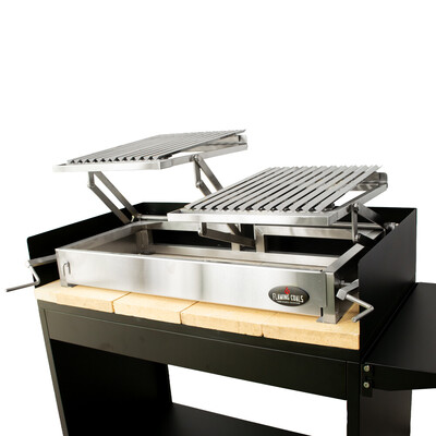 Double Parrilla BBQ with Fire Bricks & Stand Combo  hover