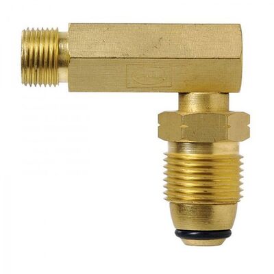 Primus POL cylinder to 3/8" BSP LH fitting - Right angle adaptor hover