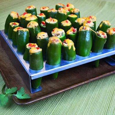Jalapeno Popper Tray - 36 Hole - Flaming Coals hover