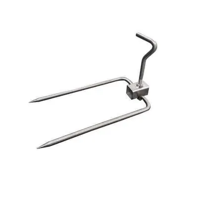 Spit Roaster Prong-Large Stainless Steel 20mm Square (x2) - Flaming Coals hover