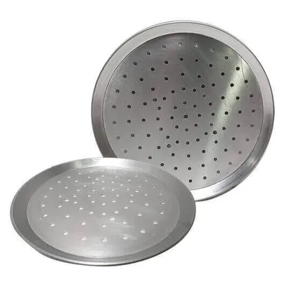 Perforated Aluminium Pizza Trays 225mm - 330mm diameter - Flaming Coals hover