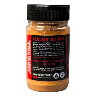 Cluckin' Rib Rub 270g by Smokin' Mangoes Barbeque hover