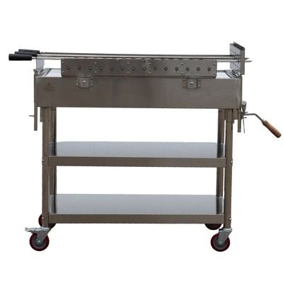 Cyprus Spit Roaster – 3 Skewer Stainless Steel with Firebricks hover