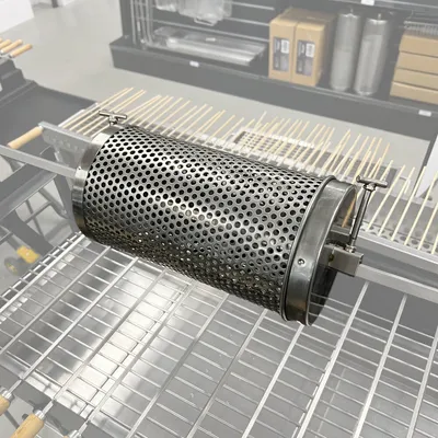 Spit Rotisserie Tumbler Basket | Flaming Coals hover