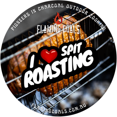 Funny BBQ Stickers | Flaming Coals hover