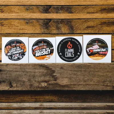 BBQ Stickers Combo Pack | Flaming Coals hover