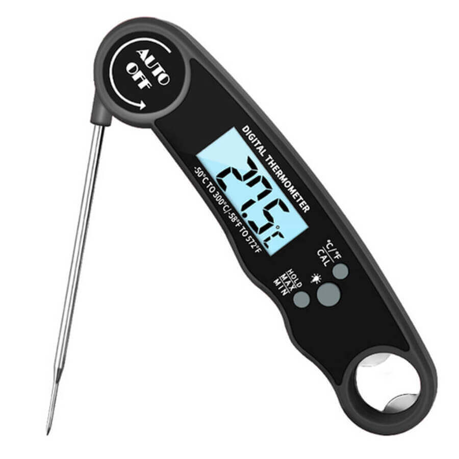 Grill Oven VICTAGEN Super Fast Remote and Outdoor Digital Meat Thermometer with Large LCD and Timer Alarm For BBQ Wireless Smoker Instant Reading 