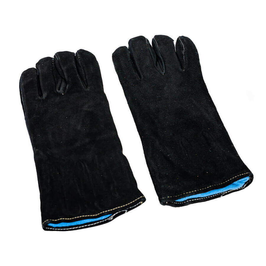 Leather Welding Gloves Heat Fire Resistant Grill Work Glove BBQ Oven  Blacksmith