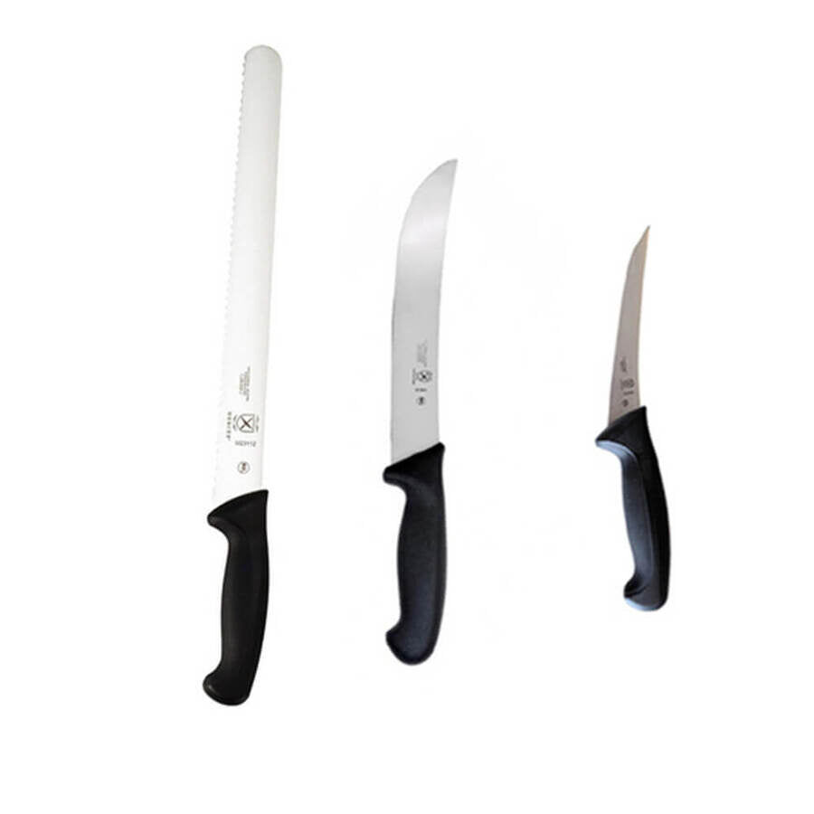 Millennia Paring Knife Set, 3, Stainless Steel, 3-Pack, Mercer