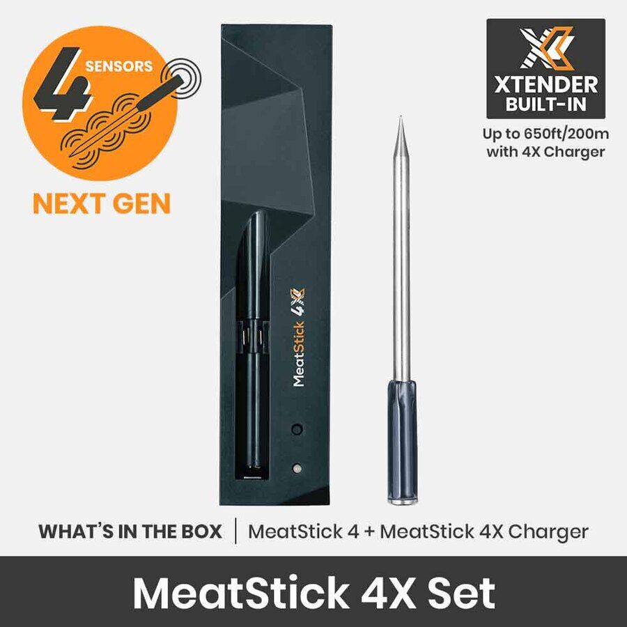 MeatStick 4X WiFi Bundle, 4-Probe Package