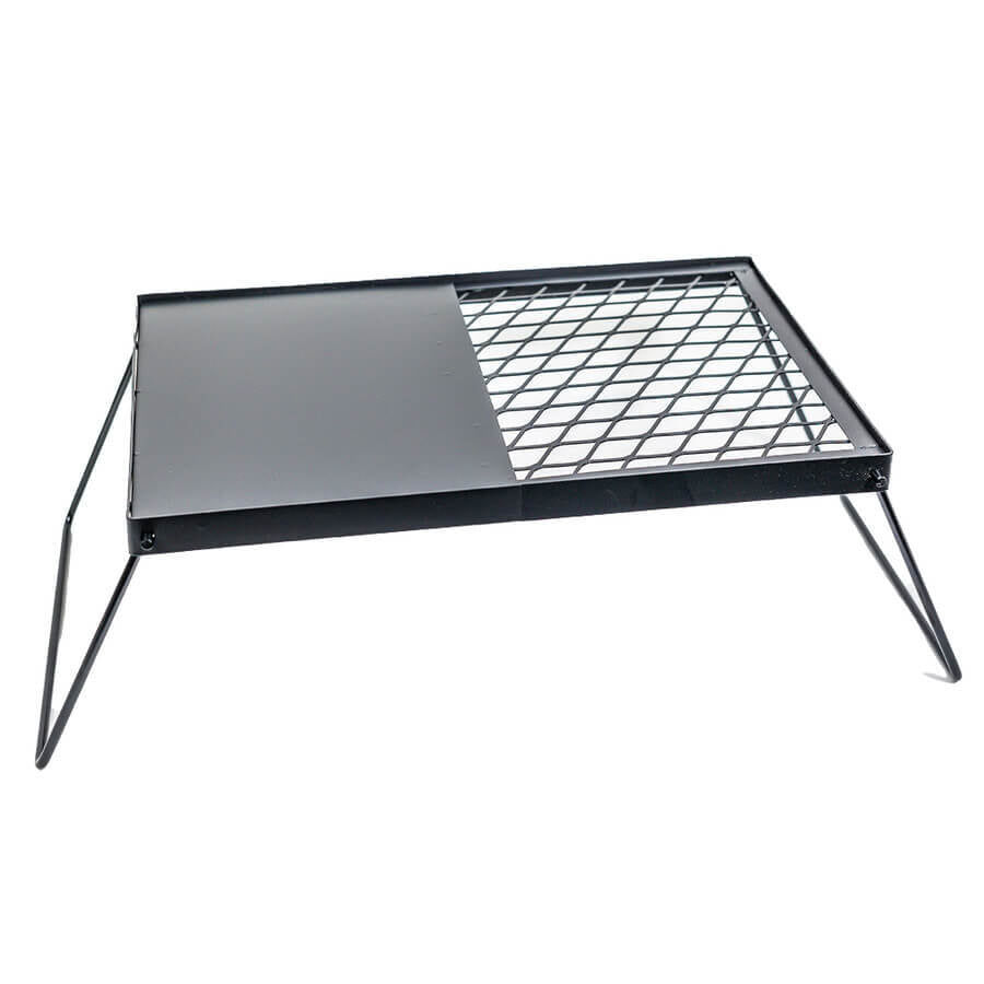 Buy a portable camping folding grill with hotplate Ship Australia