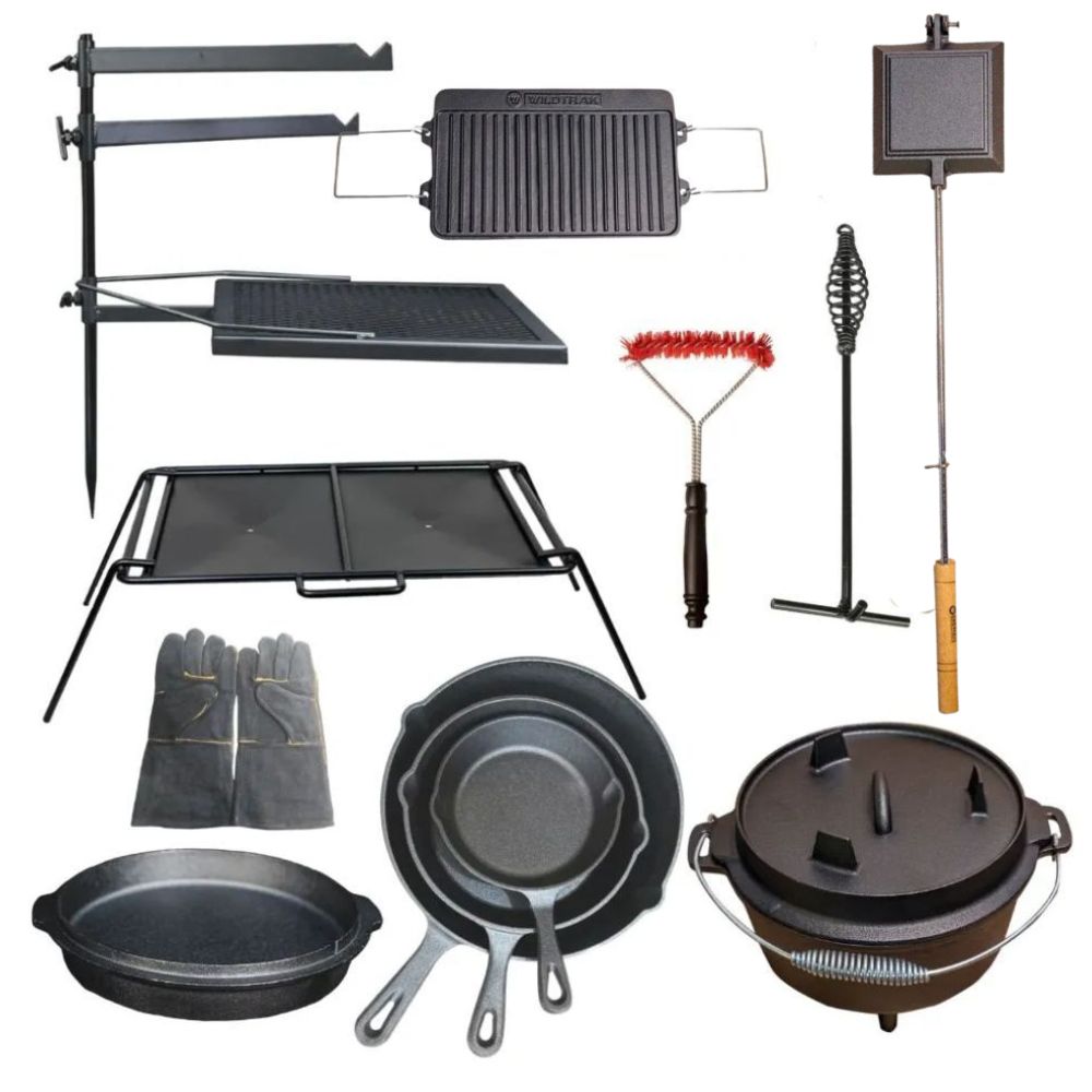 12-Piece Camping Cookware Combo Set by Flaming Coals