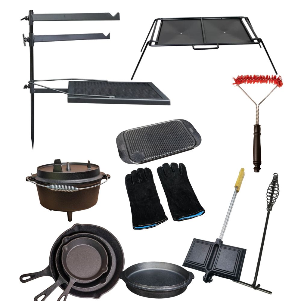 12-Piece Camping Cookware Combo Set by Flaming Coals